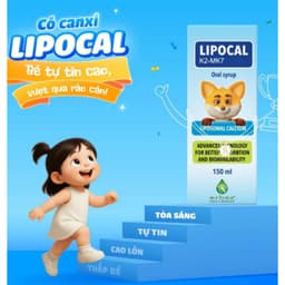 Lipocal  K2 - MK7 hộp 150ml Canxi Sinh Học Cho Bé,Hỗ Trợ Tăng Chiều Cao, Hấp Thu Tối Ưu -> BUN BUN SHOP 20 3