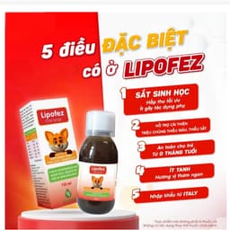 Lipofez hộp 150 ml.Sắt Cho Bé, Không Tanh, Dễ Uống, Hấp Thu Tối Ưu - > BUN BUN SHOP 20 3