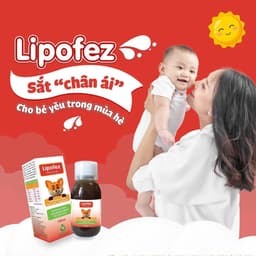 Lipofez hộp 150 ml.Sắt Cho Bé, Không Tanh, Dễ Uống, Hấp Thu Tối Ưu - > BUN BUN SHOP 20 5