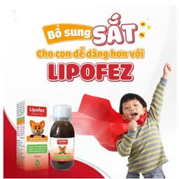 Lipofez hộp 150 ml.Sắt Cho Bé, Không Tanh, Dễ Uống, Hấp Thu Tối Ưu - > BUN BUN SHOP 20 4