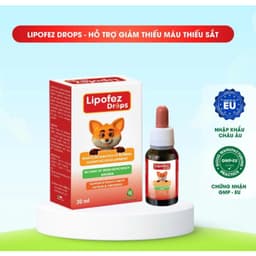 Lipofez Drops hộp 30 ml.Sắt Hữu Cơ Cho Bé,ạng Nhỏ Giọt - Không Tanh, Dễ Uống, Hấp Thu Tối Ưu> BUN BUN SHOP 20 1