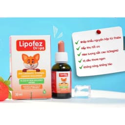 Lipofez Drops hộp 30 ml.Sắt Hữu Cơ Cho Bé,ạng Nhỏ Giọt - Không Tanh, Dễ Uống, Hấp Thu Tối Ưu> BUN BUN SHOP 20 4