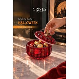 BỘ 2 HŨ THỦY TINH QUẢ BÍ NGÔ 14CM CRISTA HOME, HŨ ĐỰNG BÁNH KẸO - MÃ 60305 2