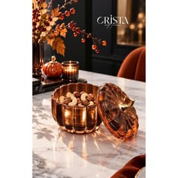 BỘ 2 HŨ THỦY TINH QUẢ BÍ NGÔ 14CM CRISTA HOME, HŨ ĐỰNG BÁNH KẸO - MÃ 60305 8