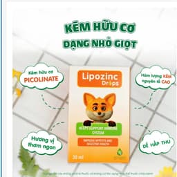 Lipozinc Drops:hộp 30 ml,Kẽm Hữu Cơ Cho Bé,Giúp Ăn Ngon, Tiêu Hóa Tốt, Tăng Đề Kháng  < bunbunshop 20 2