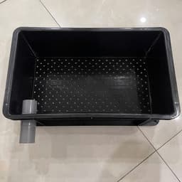 Bộ lọc baki | Màu Đen | Tràn trên cho hồ cá dưới 1500 lít | Kích Thước 46x27x16 | Ống in mặt trước phi 34 6