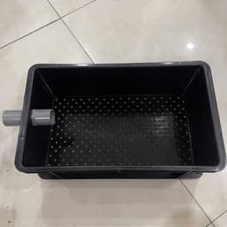 Bộ lọc baki | Màu Đen | Tràn trên cho hồ cá dưới 1500 lít | Kích Thước 46x27x16 | Ống in mặt hông phi 34 6