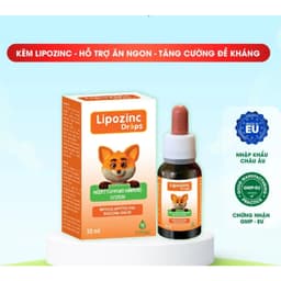 Lipozinc Drops:hộp 30 ml,Kẽm Hữu Cơ Cho Bé,Giúp Ăn Ngon, Tiêu Hóa Tốt, Tăng Đề Kháng  < bunbunshop 20 3