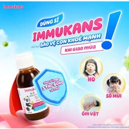 IMMUKANS Kids hộp 150ml.Siro Tăng Đề Kháng Cho Bé,Hỗ Trợ Ăn Ngon, Hô Hấp Khỏe,> BUN BUN SHOP 20 4