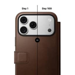 [Có iP18] Ốp NOMAD Modern Leather Folio Da CAMINO Cao Cấp Đựng Thẻ Sạc Từ Tính – Chính Hãng cho iP 18 | 17 Pro Max 2