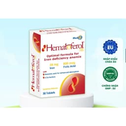 Hematoferol hộp 30 viên.Viên uống bổ sung sắt ,cho bà bầu và người thiếu máu - Nhập khấu chính hãng Anh < bunbunshop 20 5