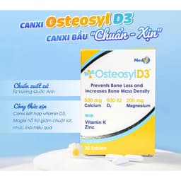 Osteosyl D3 hộp 30 viên.Viên Uống Bổ Sung Canxi,Hỗ Trợ Giảm Tê Bì, Chuột Rút Do Thiếu Canxi <> BUN BUN SHOP 20 4