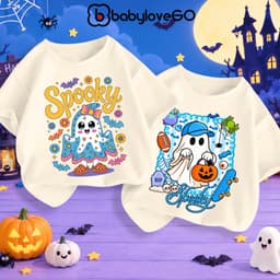 Áo thun Happy Halloween cho bé trai bé gái BabyloveGO trang phục hóa trang mùa lễ hội cho bé 1-12 tuổi 5