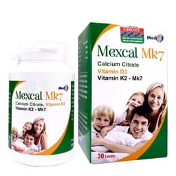 Mexcal MK7 (30 Viên / 60 Viên)-Canxi Hữu Cơ Cho Bà Bầu, Bổ Sung Canxi, Giúp Xương Chắc Khoẻ> BUN BUN SHOP 20 2