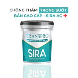 [1kg] Sơn Chống Thấm Nền Gạch Men, Mạch Gạch, Nhà Vệ Sinh, Sân Thượng- Sơn trong suốt Sira P102 9