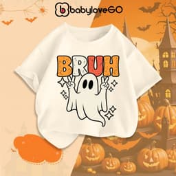 Áo thun Happy Halloween cho bé BabyloveGO trang phục hóa trang lễ hội cho bé trai bé gái 1-12 tuổi 9