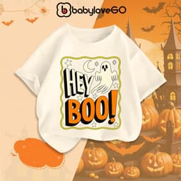 Áo thun Happy Halloween cho bé BabyloveGO trang phục hóa trang lễ hội cho bé trai bé gái 1-12 tuổi 8