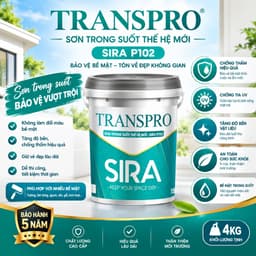 Sơn Chống Thấm Sàn Gạch Men, Nhà Vệ Sinh, Ban Công, Sân Thượng nền lộ thiên- SIRA P102 1