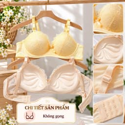 (Hàng loại đẹp)Áo ngực ren , áo lót su ren nâng 3cm không gọng, áo mềm mặc đẹp lắm 2