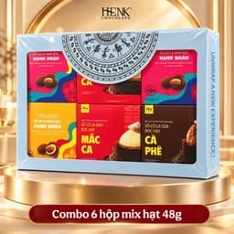 Set Quà Tặng Socola Cao Cấp Mekong Zone - 6 Combo Mix Hạt, Tiramisu, Xoài Nhúng, Sầu Riêng, Phủ Hạt, Mix Hương Vị 3