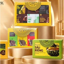 Set Quà Tặng Socola Cao Cấp Mekong Zone - 6 Combo Mix Hạt, Tiramisu, Xoài Nhúng, Sầu Riêng, Phủ Hạt, Mix Hương Vị 2