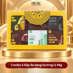 Set Quà Tặng Socola - Combo Socola Đa Dạng Hương Vị 6 Hộp x 48g |  Socola Cao Cấp Mekong Zone 1