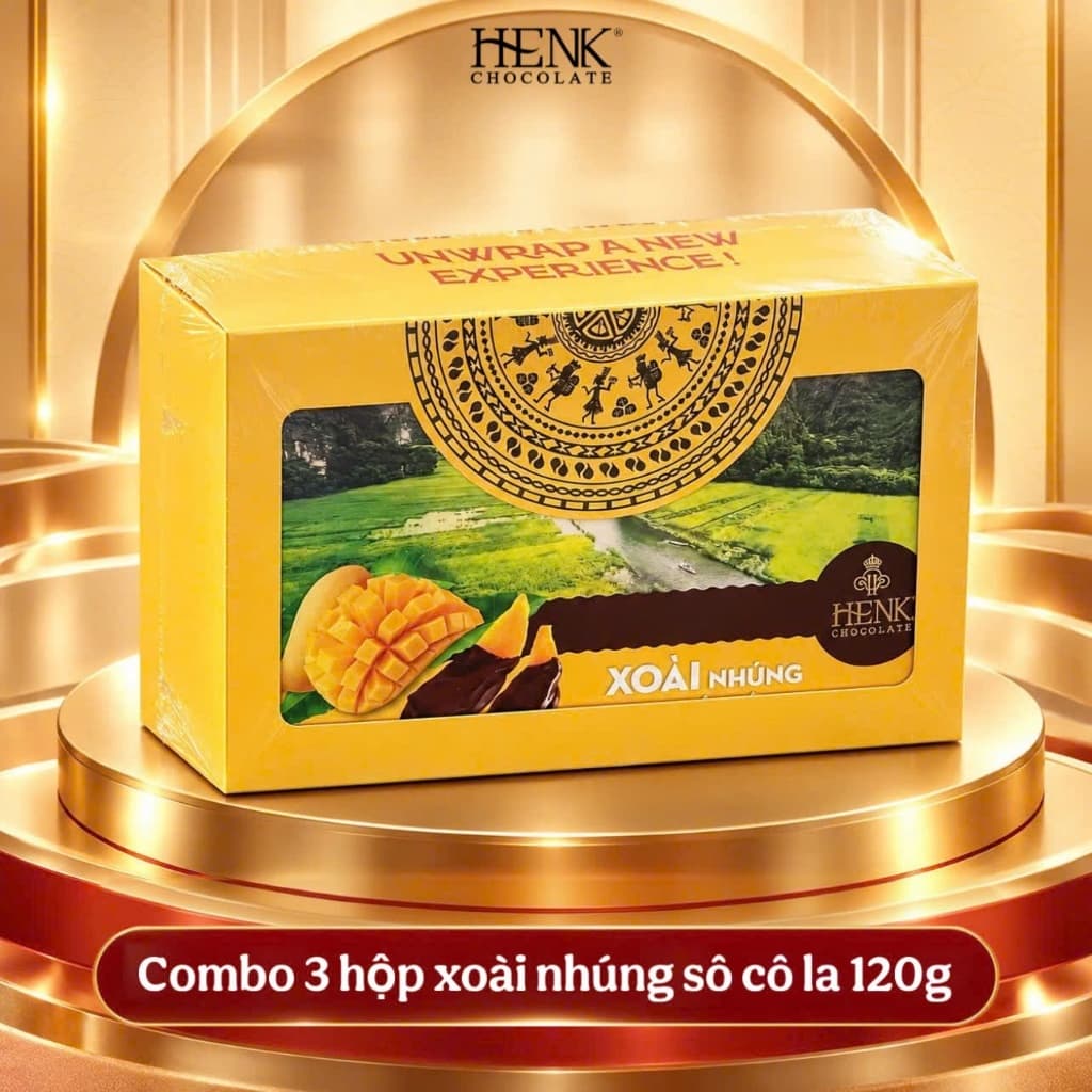 Set Quà Tặng Socola - Combo Xoài Nhúng 3 Hộp x 120g | Socola Cao Cấp Mekong Zone