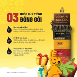Set Quà Tặng Socola - Combo Hộp Quà Socola Phủ Hạt Cao Cấp 6 Thanh x 40g | Socola Cao Cấp Mekong Zone 5