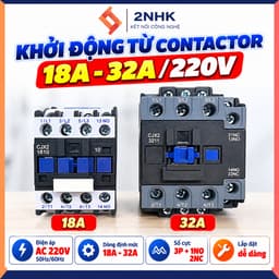 Khởi Động Từ Contactor AC công suất 18A và 32A 220V 1
