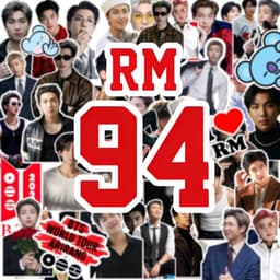 (Kém quá tặng) Set 55 hình dán trang trí RM cute 2026 (giao ngẫu nhiên) 3