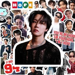 (Kém quá tặng) Set 55 hình dán trang trí J-HOPE cute 2026 (giao ngẫu nhiên) 3