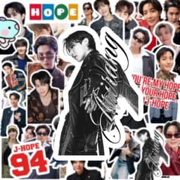 (Kém quá tặng) Set 55 hình dán trang trí J-HOPE cute 2026 (giao ngẫu nhiên) 1