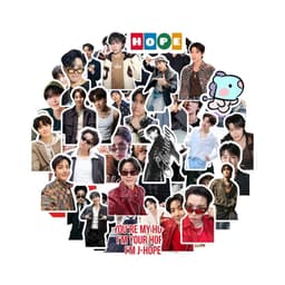 (Kém quá tặng) Set 55 hình dán trang trí J-HOPE cute 2026 (giao ngẫu nhiên) 4