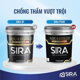 [1KG] Sơn Chống Thấm SIRA P500 Cho Bể Cá, Thùng Xốp, Mái Tôn Lỗ Đinh, Sàn Âm Trước Khi Lát Gạch- SIRA P500 5