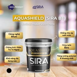 [1KG] Sơn Chống Thấm SIRA P500 Cho Bể Cá, Thùng Xốp, Mái Tôn Lỗ Đinh, Sàn Âm Trước Khi Lát Gạch- SIRA P500 2