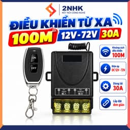 Công tắc điều khiển từ xa 100m 12V - 72v 30A 1