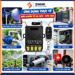 Công tắc điều khiển từ xa 100m 12V - 72v 30A 2