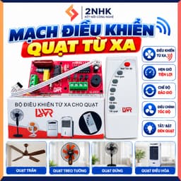 Bộ mạch điều khiển quạt từ xa - Quạt bàn Quạt cheo tường Dễ lắp đặt 1