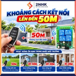 Bộ Điều Khiển Từ Xa RF 4 Kênh 433MHz 6V 12V 24V DC 5V–30V Mạch Thu Không Dây 3