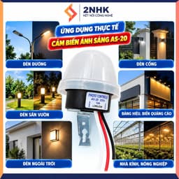 Công tắc cảm biến ánh sáng bật tắt đèn AS-20/ AC220V, tự động bật vào ban đêm , tắt vào ban ngày 4