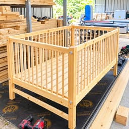 Nôi Cũi Cho Bé, Giường Ghép Cho Bé Từ Sơ Sinh Đến 15 tuổi Gỗ Thông Tự Nhiên I Shop WOOD DECOR 08 4