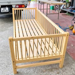 Nôi Cũi Cho Bé, Giường Ghép Cho Bé Từ Sơ Sinh Đến 15 tuổi Gỗ Thông Tự Nhiên I Shop WOOD DECOR 08 3