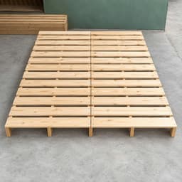 Giường Ngủ Pallet Gỗ Quế Thơm Gấp Gọn Kín Chân Cao 10cm, Sơn PU Chống Mốc I Shop WOOD DECOR 01 5