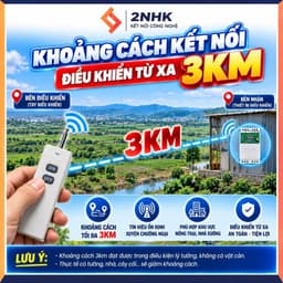 Công tắc điều khiển từ xa 3 pha cho máy bơm 20KW 380v chống mất pha- quá tải- chống rò rỉ điện-có học lệnh 3