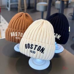 🧢 MŨ LEN TRẺ EM BOSTON SIÊU XINH 🧸 A2B0 1
