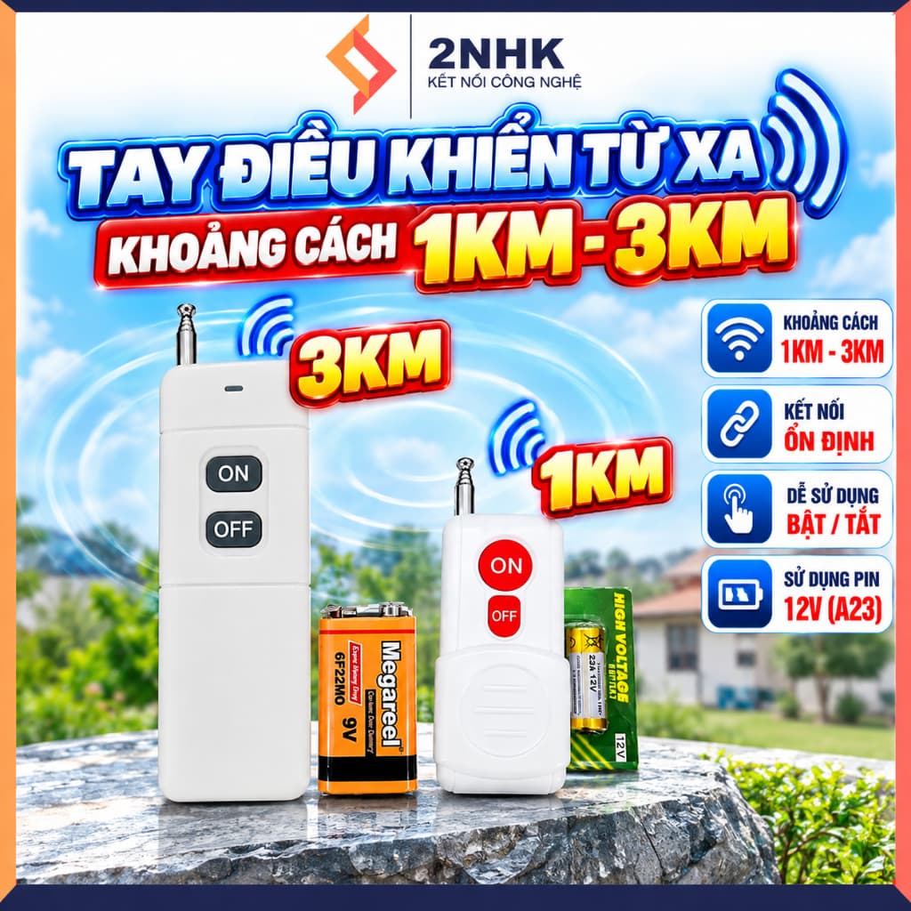 TAY KHIỂN RỜI HKS BỘ 1KM VÀ 3 KM