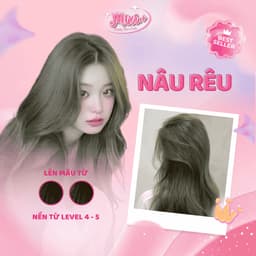 Thuốc nhuộm tóc tại nhà,  Thuốc nhuộm tóc màu NÂU RÊU không cần tẩy |  Cheeng+ 1