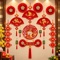 Combo 12 Món Trang Trí Tết 2027 Set Decor Treo Tường Ngày Tết Mang Lại May Mắn Thịnh Vượng Cho Gia Chủ 4