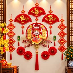 Combo 12 Món Trang Trí Tết 2027 Set Decor Treo Tường Ngày Tết Mang Lại May Mắn Thịnh Vượng Cho Gia Chủ 3