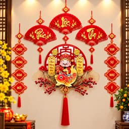 Combo 12 Món Trang Trí Tết 2027 Set Decor Treo Tường Ngày Tết Mang Lại May Mắn Thịnh Vượng Cho Gia Chủ 2